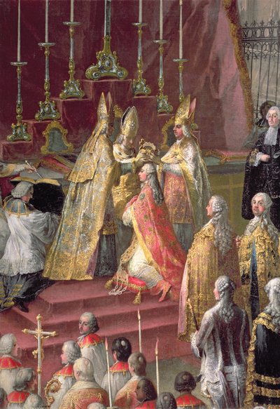 Die Krönung von Joseph II. (1741-90) zum Kaiser von Deutschland im Frankfurter Dom, 1764 (Detail) von Martin II Mytens or Meytens